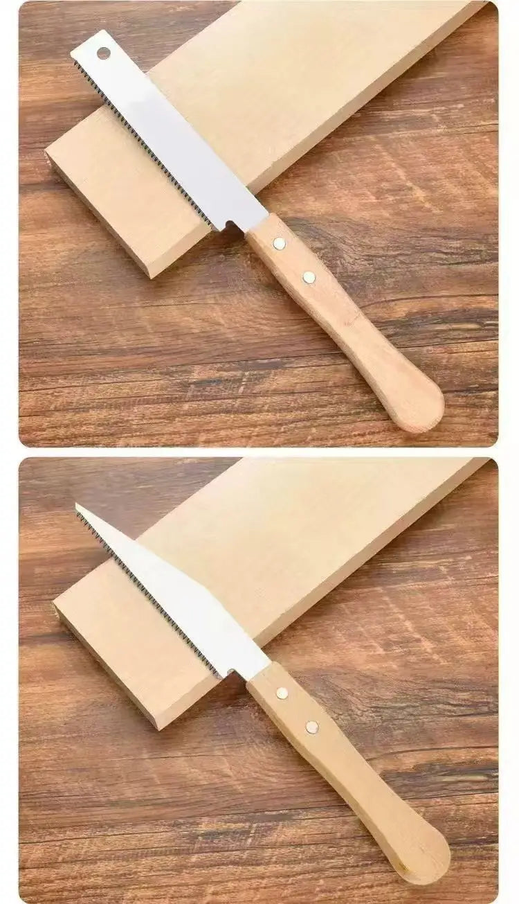 Japanese Style Hand Saw Single/Double Sided Fine Tooth Wood Saw SK5 Steel Flexible Hand Saw Garden Hand Tool for Woodworking