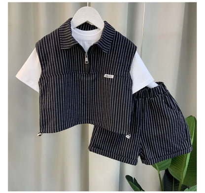 Kids Boys Clothing Set 2025 New Fashionable Baby Summer Clothes Children&
