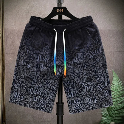 Shorts for Men Anime Graphic Board Man Short Pants Beach in Bulk with Ice Elastic Personalizate Fashion Streetwear New Pant 2025