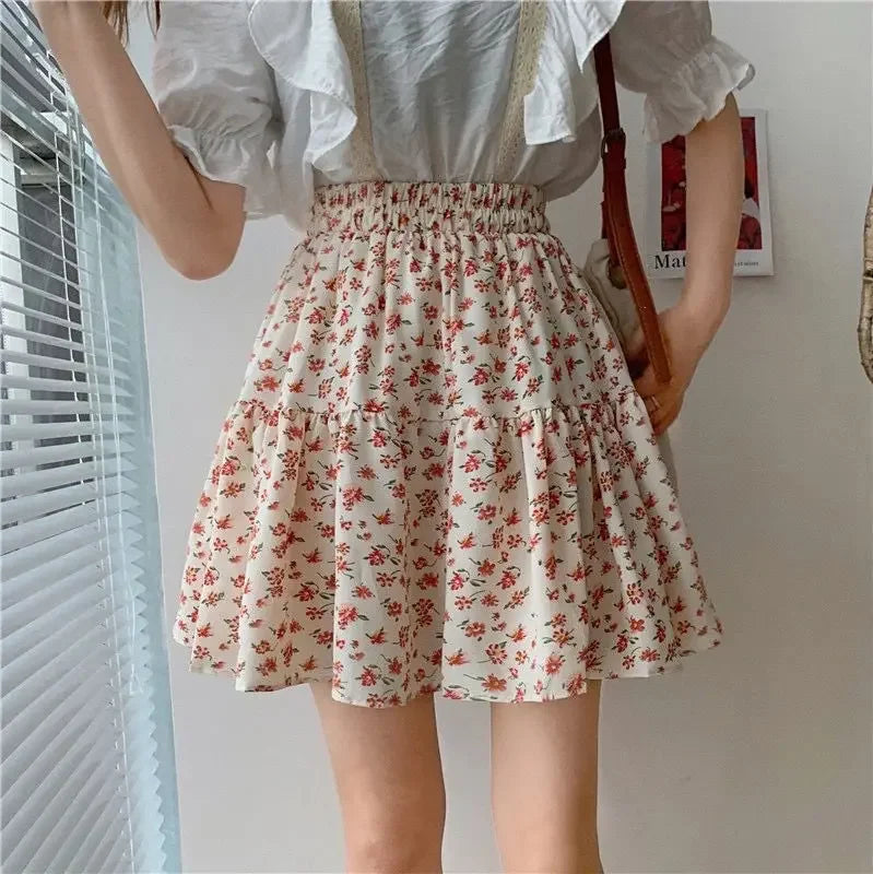 Short Mini Skirts For Women Korean Style Woman Skirt Chiffon Summer Offer Aesthetic Hot Harajuku Luxury Elegant Modest Stylish V