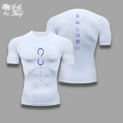 Gymwear, Satoru Gojo, Jujutsu Kaisen, Sorcerer, Hollow Purple, JJK, Gym Clothing, Compressions, Sportswear, Muscles