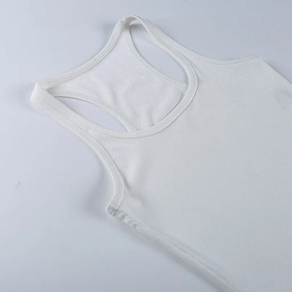 Sleeveless Knit Bodysuit Hot Summer Sexy Bodycon Off Shoulder Halter Tops Casual Street Bodice For Women ClubWear