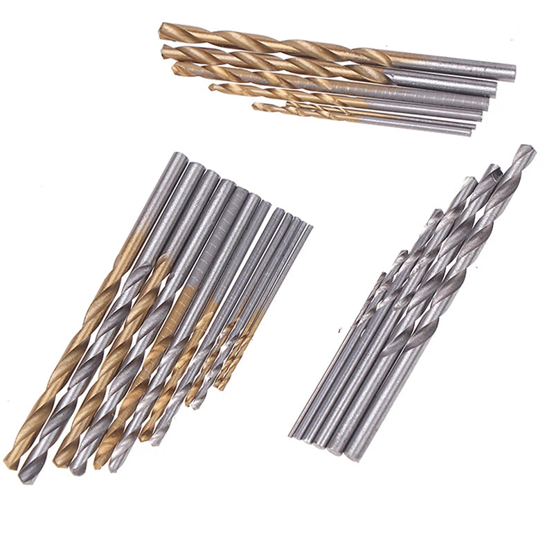 60/120Pcs Drill Set - Suitable For Metal And Wood, 1-3.5mm High Carbon Steel, Round Shank Spiral Groove Design, Durable Woodwork