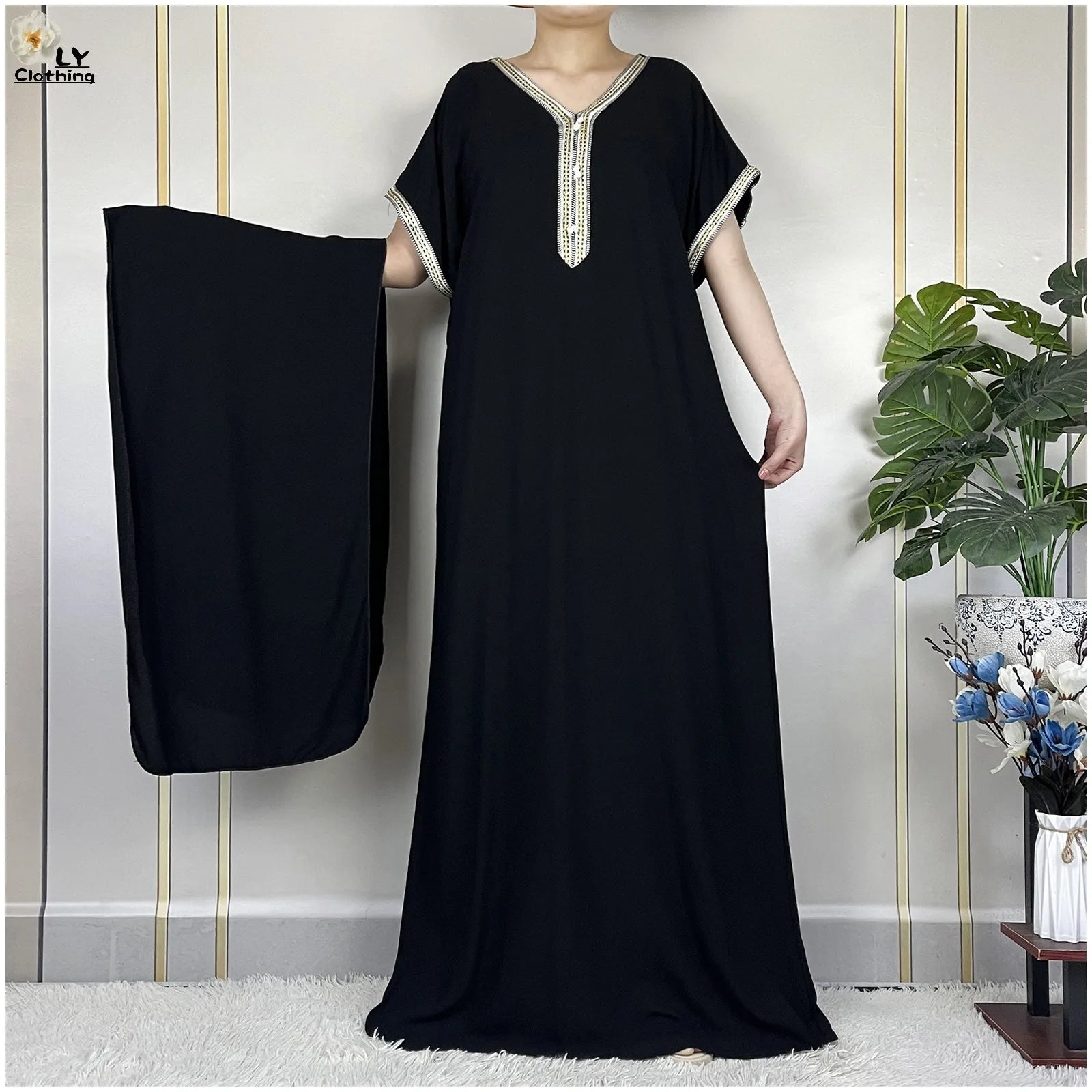 New Summer Kaftan Abaya 2023 African Dresses for Women Traditional Clothing Islam Prayer Attire Turkey Muslim Loose Robe Ramadan