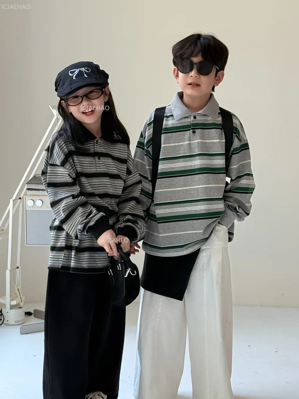 Kids Shirt Clothing Unisex Striped Long Sleeve Tops children Casual Wear Toddler Boys Girls Children Outfit  Autumn Costumes