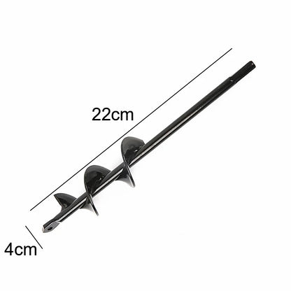 Drill Head for Digging Hole for Garden Planting Farm Agricultural Spiral Drill Bit Loose Soil Alloy Ground Drill Short Rod Plant