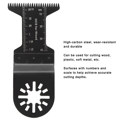 Saw Accessories  Oscillating Saw Blades Multifunctional Cutting Tool for Wood Plastic Soft Metal Wood Cutting Kit