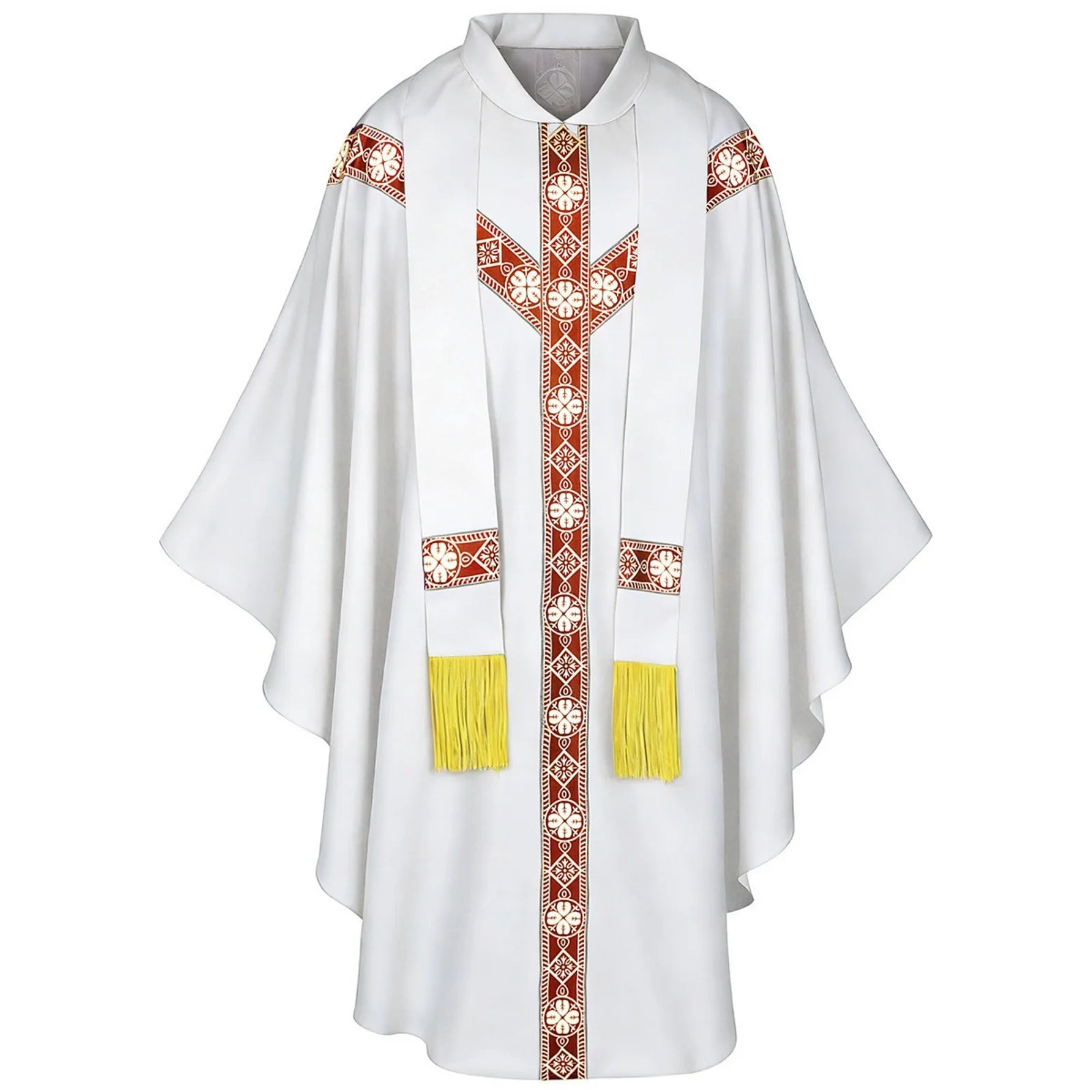 Men Catholic Church Priest Chasuble Embroidered Liturgical Robe Clergy Robe For Mass Prayer Costume Medieval Muslim Costume