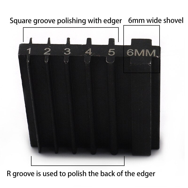 DIY Handmade Leather Tool Steel Double Side Repair Tools For Sharpening Knife Wide Shovel Edger Skiving Cutting  Craft