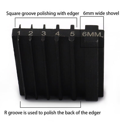 DIY Handmade Leather Tool Steel Double Side Repair Tools For Sharpening Knife Wide Shovel Edger Skiving Cutting  Craft