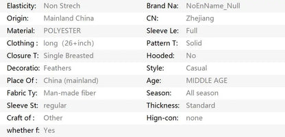 Women Fashion Chic Black With Feather Blazer Jacket Elegant Notched Neck Single Button Long Sleeves Female Outfits