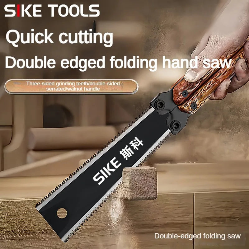 Woodworking specialized hand saw, double-sided saw, tree sawing tool, manual saw blade saw, household small handheld folding saw