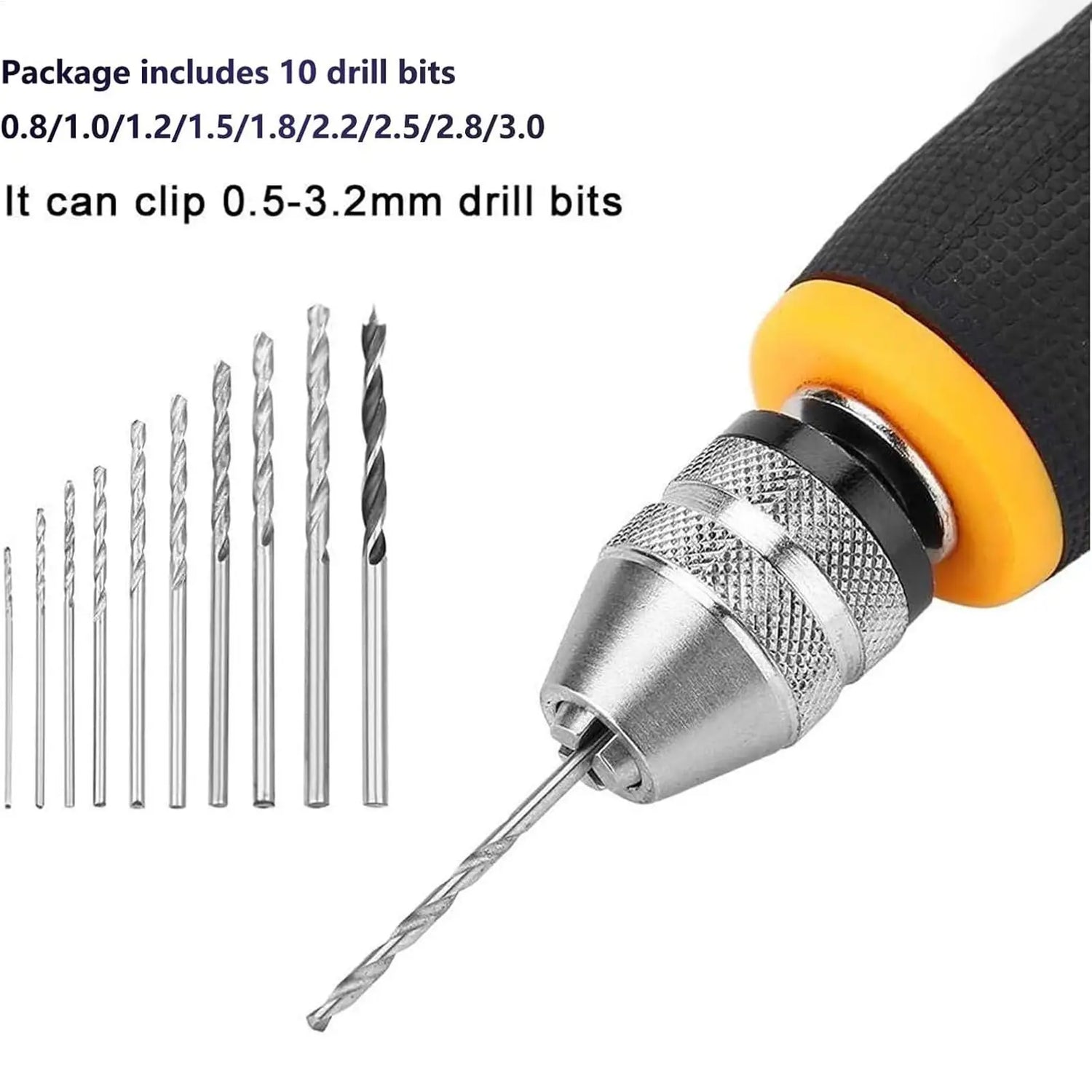 Hand Drill Set Woodworking Drilling Tools Mini Hand Drill Tool Portable Set Non-slip For Hobby DIY Jewelry Hand Essential tools