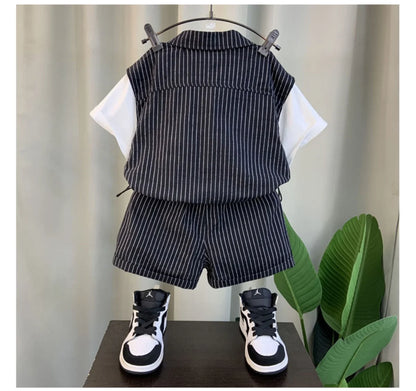 Kids Boys Clothing Set 2025 New Fashionable Baby Summer Clothes Children&