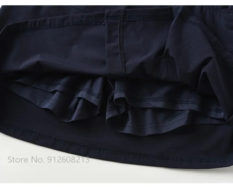 Short Skirt Women Breathable Anti Glare Casual Sports Skirts Outdoor Golf Tennis Pleated Skorts Lady A-lined Culottes with Short