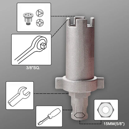 14 In 1 Sink Faucet Wrench Repair Tool Handle Double Head Wrench Spanner Tool Installer Repair Installation Hand Tools