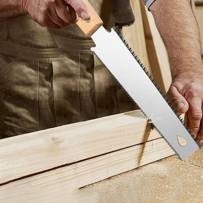  Hand Saw Single/Double Sided Serrated Flexible Edge Blade for Sawing Trimming Gardening Cutting Wood PVC Woodworking Hand Tool