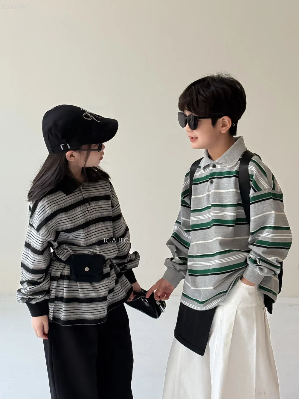 Kids Shirt Clothing Unisex Striped Long Sleeve Tops children Casual Wear Toddler Boys Girls Children Outfit  Autumn Costumes