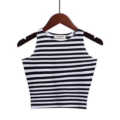 Fashion 2022 New Women Sexy Cotton Crop Top Crop Bustier Multicolor Sleeveless Cropped Blusas Vest Tank Top Camisole 14 Colors