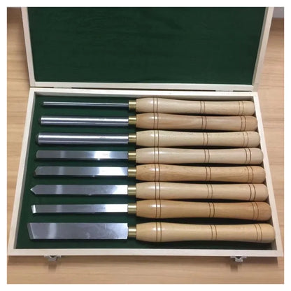 Woodworking 8PCS Turning Tools Professional Carving Hand Chisel Set Portable Woodcraft Carpentry DIY Knife Working Cutter Tools