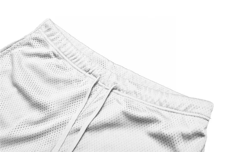 Summer Beach Shorts Plain Gym Shorts Mens Mesh Quick Dry Breathable Basketball Shorts Man Bodybuilding Fitness Shorts