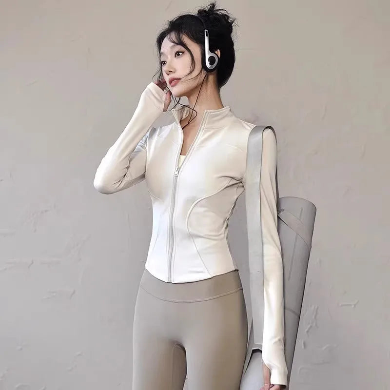 new Sportswear Woman Gym Yoga Sports Jacket Women&