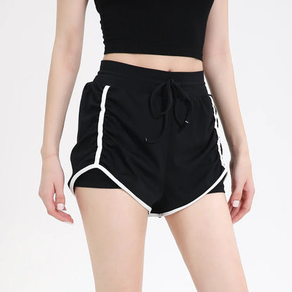 Sports Shorts for Women in Summer, Anti Glare, Quick Drying, Running, Fitness, Three Quarter Pants, Breathable
