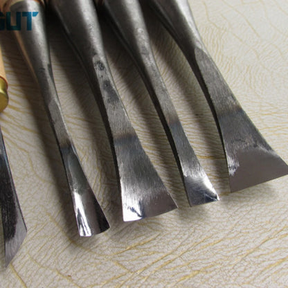 10pcs/lot Hand Wood Carving Knives Tools General Details Root Chisel Made Ground By Hand