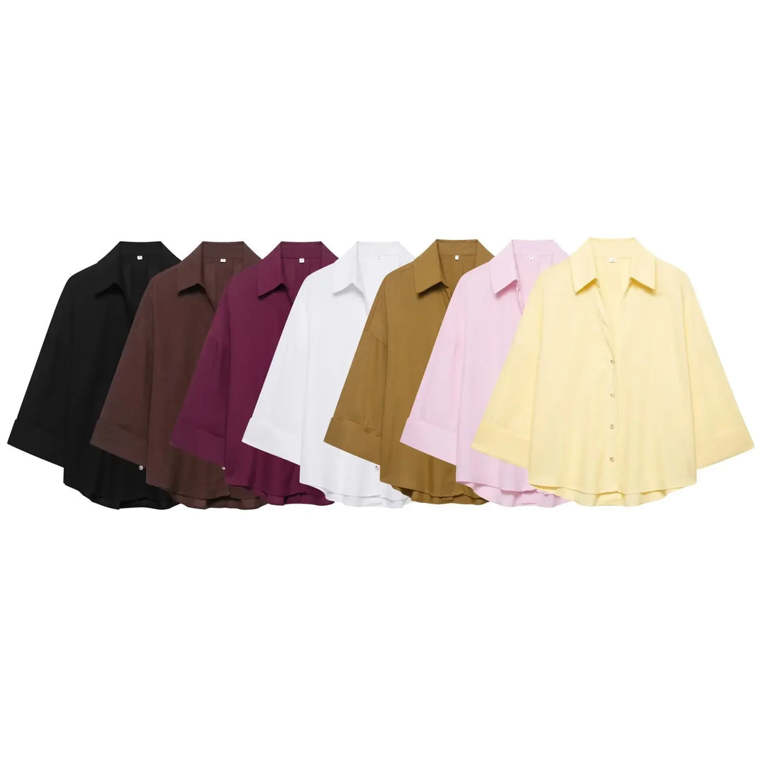 Spring Autumn Simple Linen Blend Long Sleeve Casual Shirt Summer Lapel Single Breasted Loose Chic Shirts Fashion Blouses Women