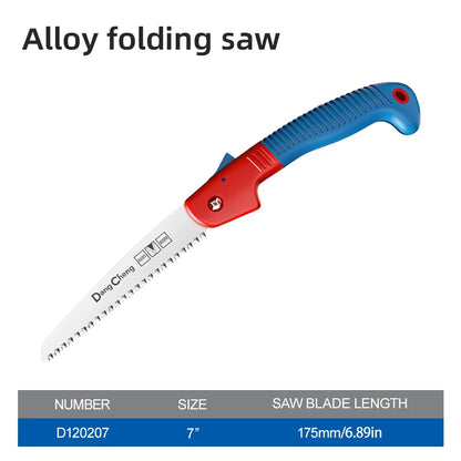 Folding Pruning Saw SK5 Alloy Steel Sharp Blade Portable Compact Garden Hand Tool for Tree Branch Wood Cutting Outdoor Camp