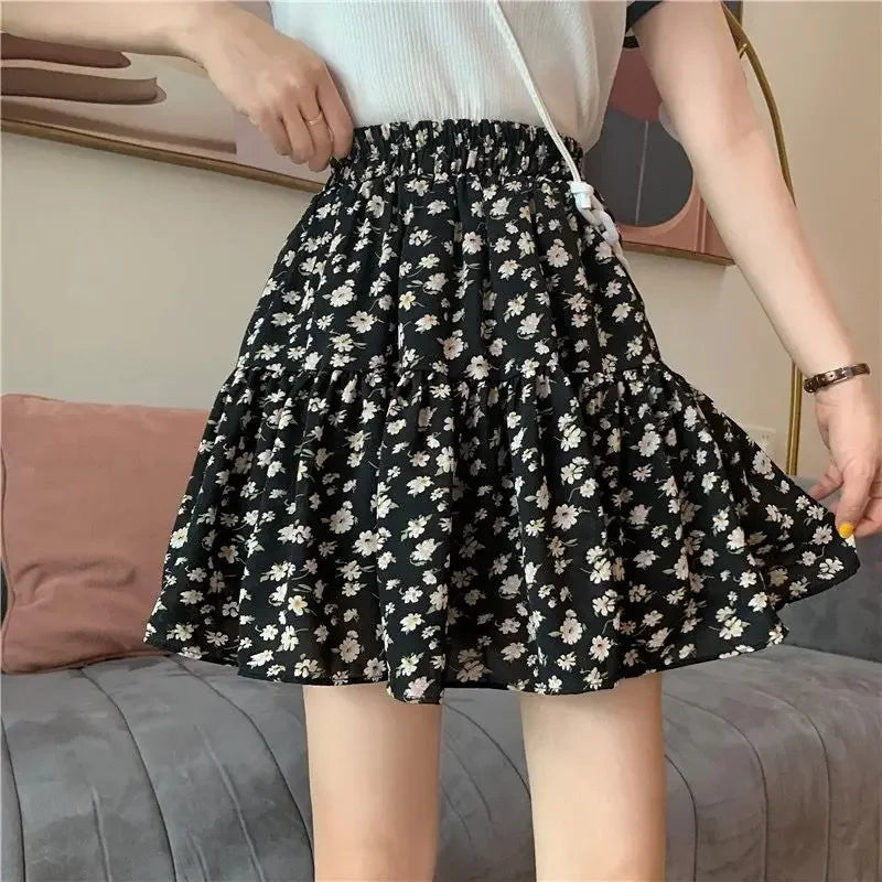 Short Mini Skirts For Women Korean Style Woman Skirt Chiffon Summer Offer Aesthetic Hot Harajuku Luxury Elegant Modest Stylish V