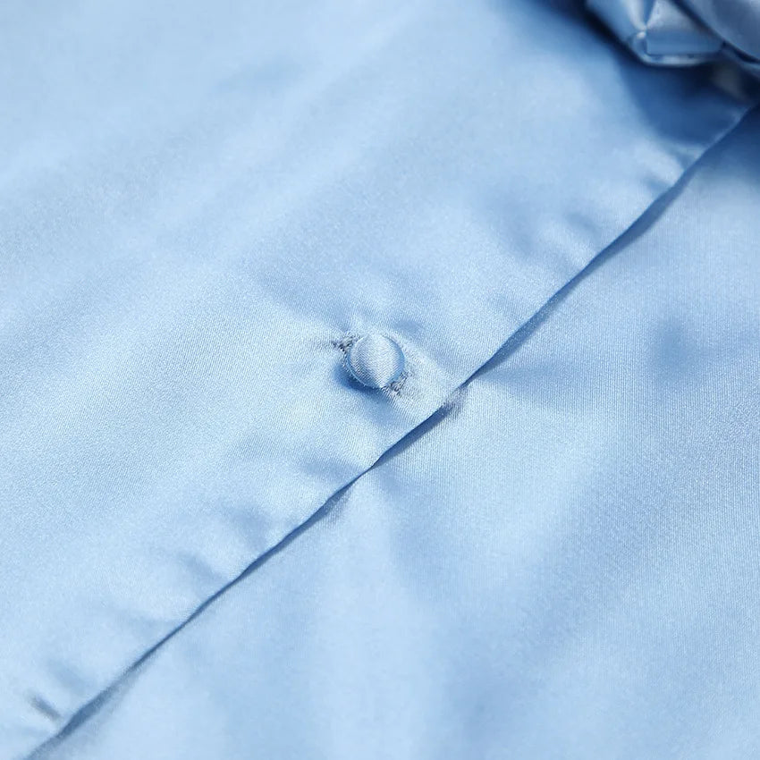 Silk-like Sleepwear Set Women&