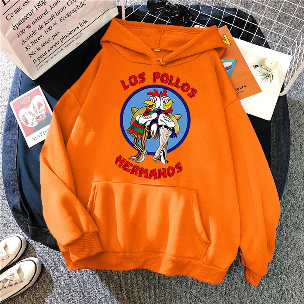 Hoodies Print Los Pollos Hermanos Long Sleeve Casual Fashion Pullover HipHop Harajuku Hoodie Unisex Sweatshirt for Men Women