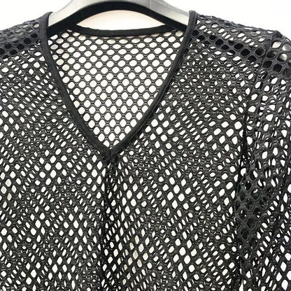 Tops 2023 Summer Fashion New Man Sling Round Neck Sleeveless Breathable Mesh Men&