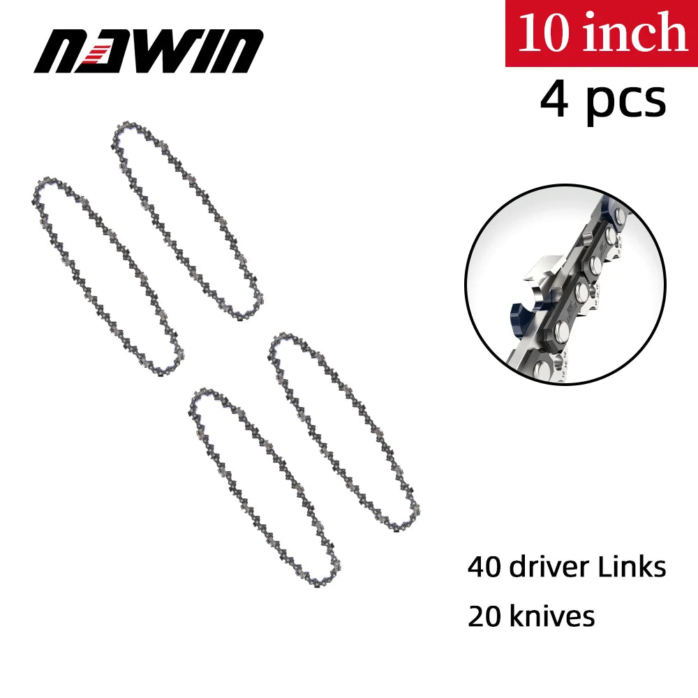 NAWIN Chains for electric chain saws 4/6/8/10/12/16 inch wood saws chain saws