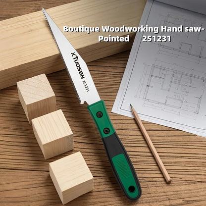 Three-piece or single-piece Japanese saws, hardwood fine-toothed saws，portable cutting tools with anti-slip wooden handles