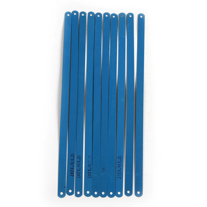 10Pcs Carbon Steel 12 Inch 24T 300mm Hacksaw Blades Metalworking Saw Blades for Cutting Metal DIY Hand Tools