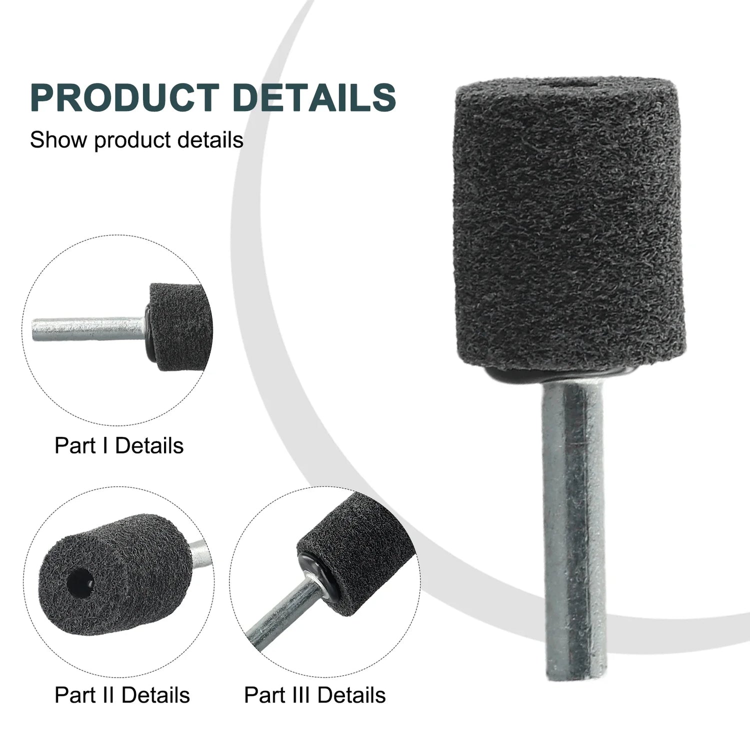 Grinding Polishing Head Electric Drill Bit Wheel 1/4inch Shank 20/25/30/40/50mm For Dremel Rotary Accessories Power Wood Tools