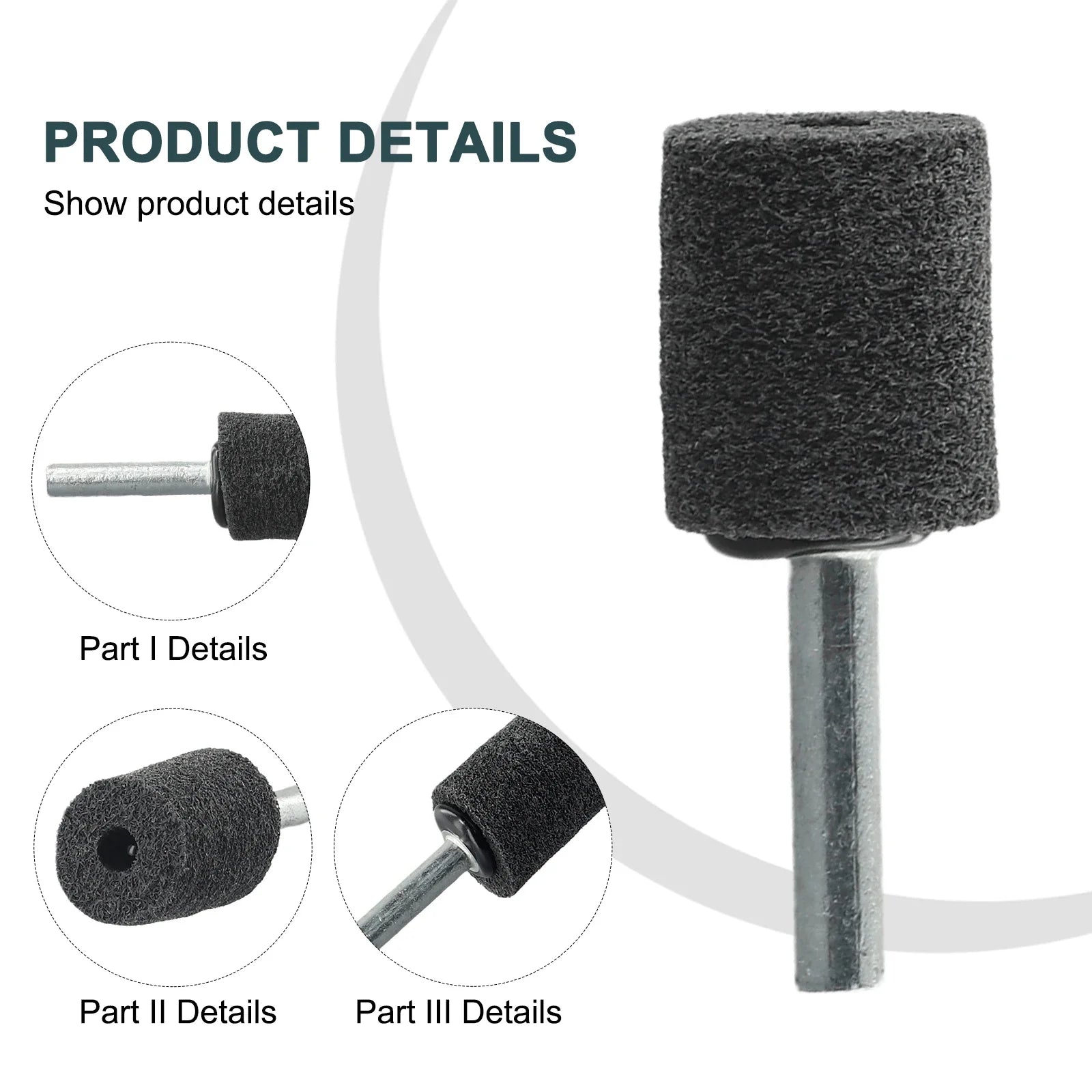 Grinding Polishing Head Electric Drill Bit Wheel 1/4inch Shank 20/25/30/40/50mm For Dremel Rotary Accessories Power Wood Tools