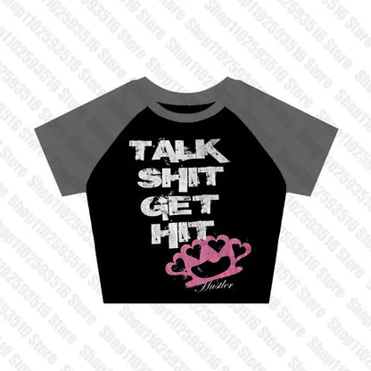 Crop Tops Y2k Vintage Top for Women 90s Vintage Clothes Women&