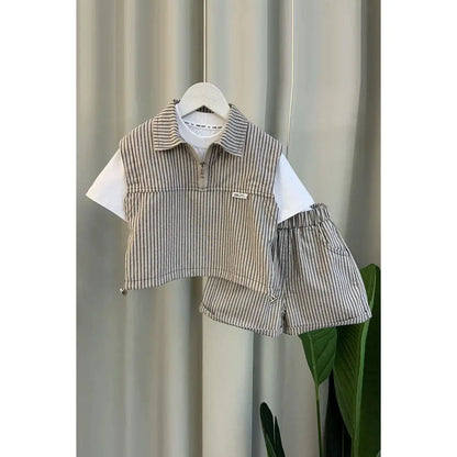 Kids Boys Clothing Set 2025 New Fashionable Baby Summer Clothes Children&