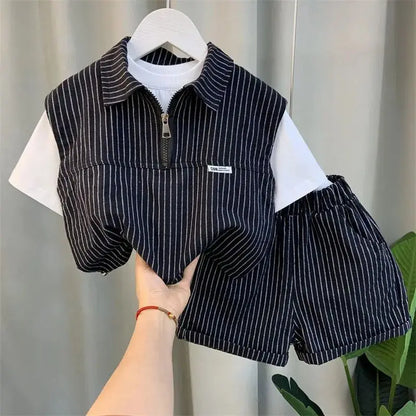 Kids Boys Clothing Set 2025 New Fashionable Baby Summer Clothes Children&