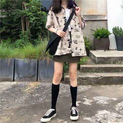Shirts Women Linen Mandarin Collar Cropped Boxy Fit Tea Ceremony Zen Minimalist Blouse For Meditative Female Calm Daily Outfit