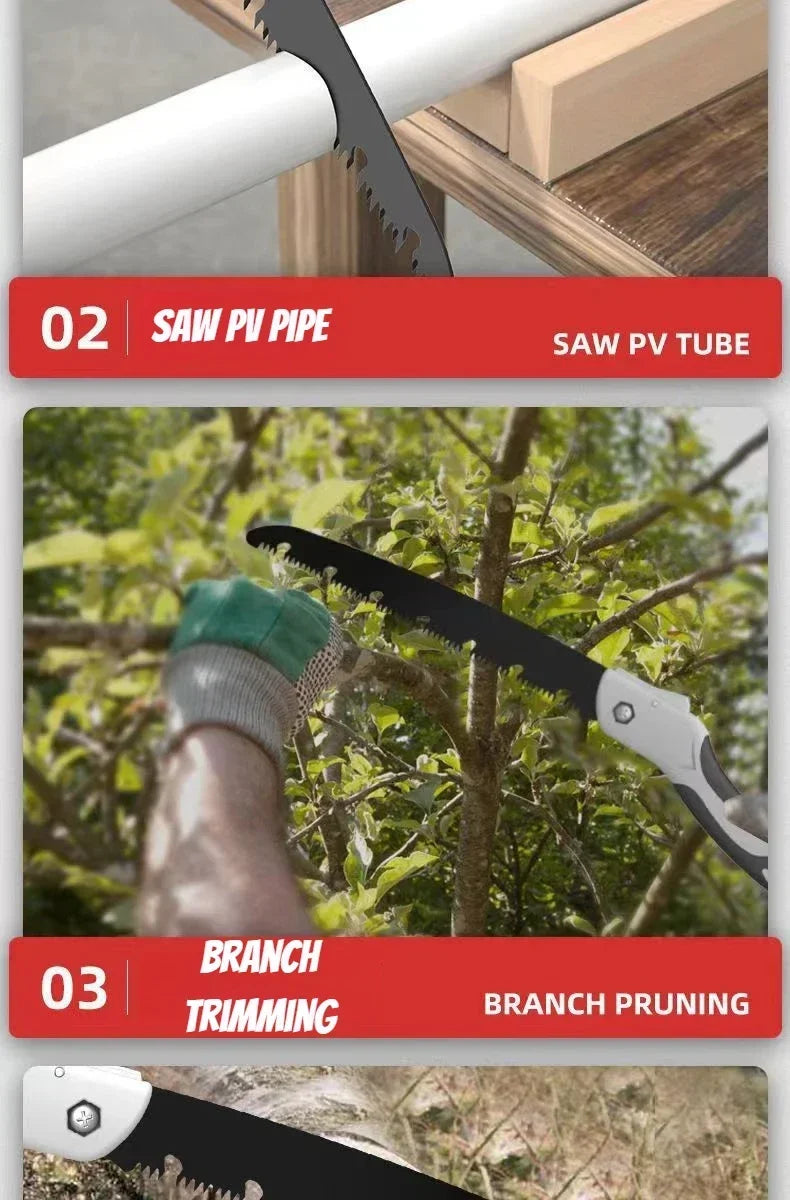 Multifunctional Folding Pruning Saw for Trees,Manual Garden Hand Saw Tool for Woodworking,Branch Trimming,Camping Outdoor