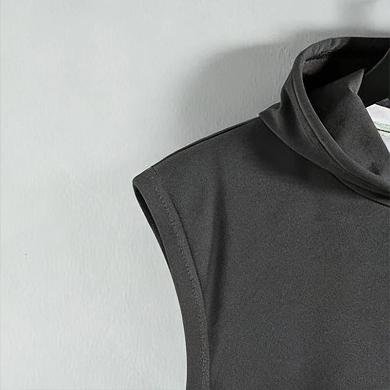 New sleeveless vest top for men with a casual temperament, trendy and lazy men&