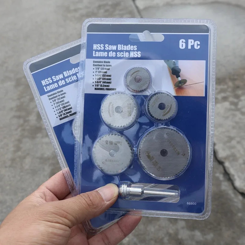 High Speed Steel Saws Blade Set Sharp Stable Non Deviation Suitable Wood Cutting Fits Drills Impact Drills DIY Woodworking Tools