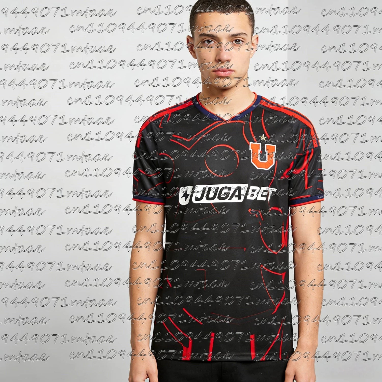 2026 New Jersey 3D Sports Universidad De Chile Special Edition Soccer Jersey – Blue Red Geometric Pattern Tees