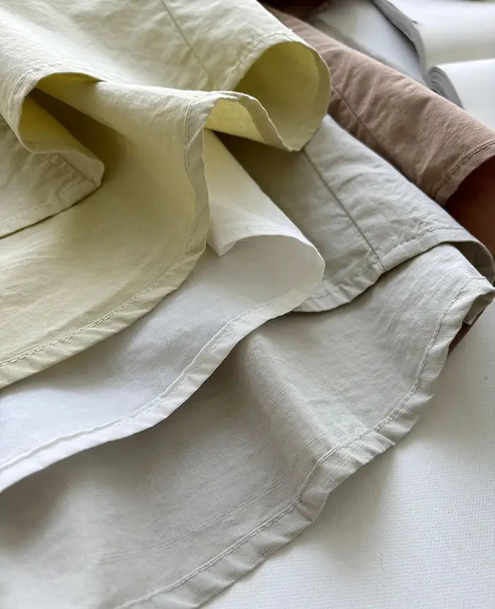 Women Round Neck Blouse Short Sleeve Button Down Loose Casual Solid Color Summer Shirt