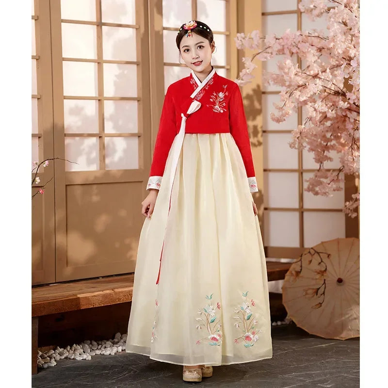 Hanbok for Women Korean Traditional Costume Minority Palace Performance Court Clothes Asian Ancient Costumes Party Hanbok Dress