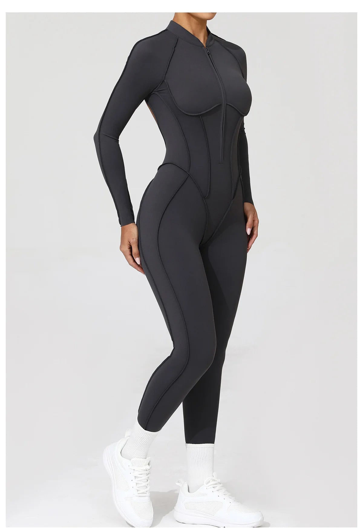 Yoga Suit Gym Set Women Training Sportswear Fitness Long Sleeved Sports Jumpsuit Women Push Up Female Workout Clothes Bodysuits